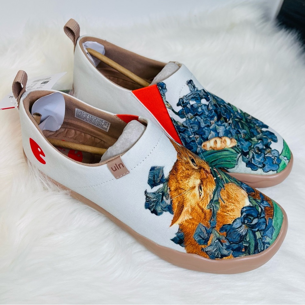 NWT Women’s Comfortable Shoes Canvas/Love Irises' Smell/US5.5 - Picture 9 of 10
